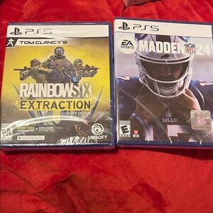 Tom Clancy's Rainbow Six Extraction & Madden NFL 24 PS5 (Yellow, Black, White
